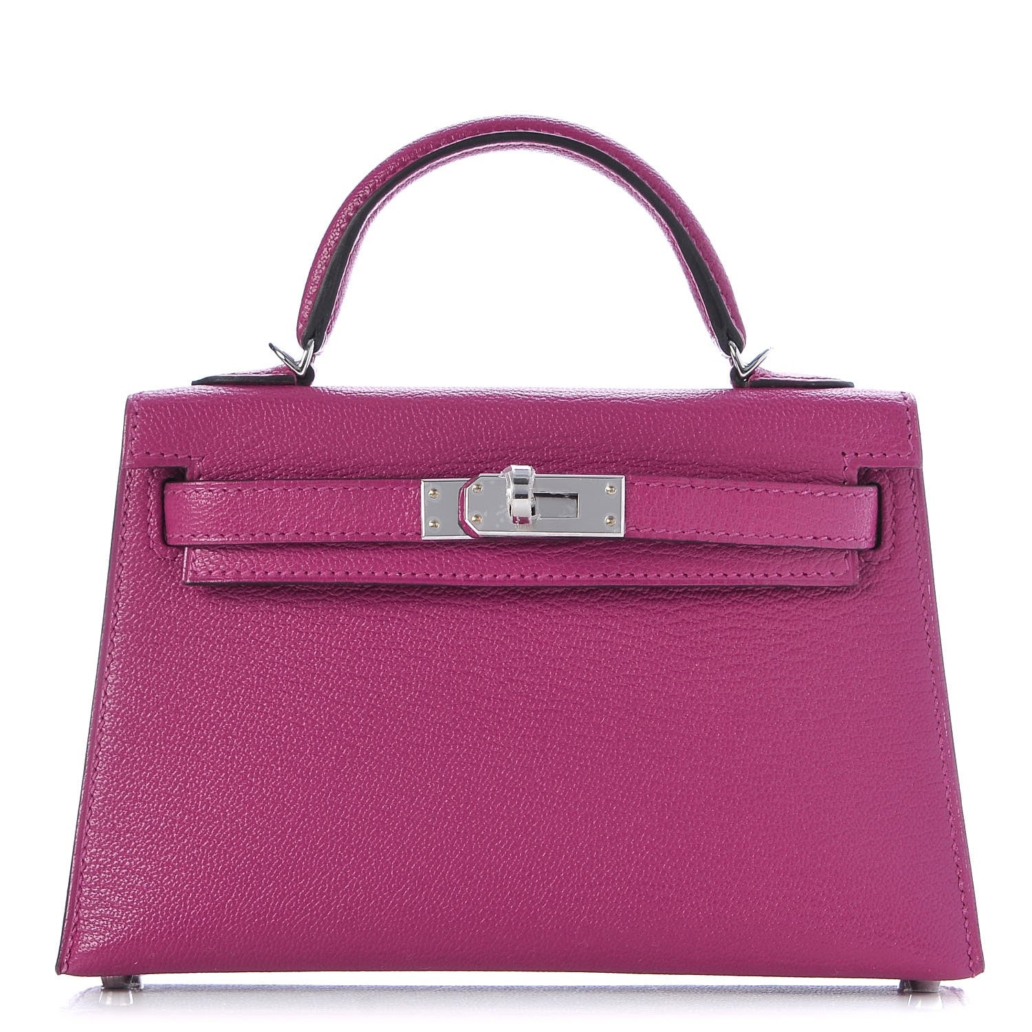 Hermes Chevre Mysore Mini Kelly Sellier 20 Rose Pourpre 1 of 27