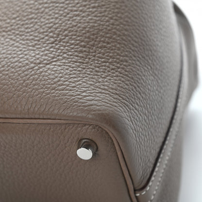 Hermes Taurillon Clemence Picotin 18 PM Etoupe 10 of 11