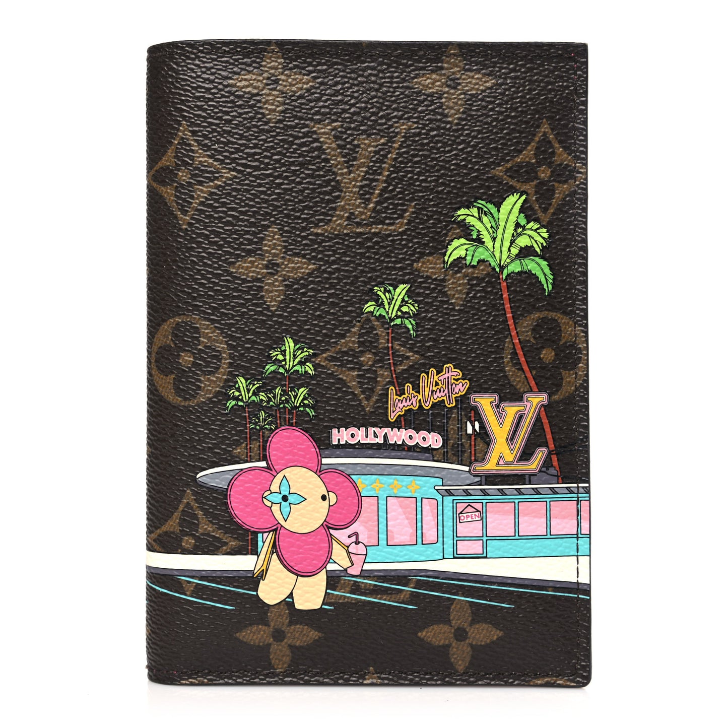 Monogram 2021 Christmas Animation Hollywood Passport Cover Fuchsia