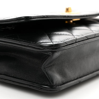 Chanel Lambskin Quilted CC Pearl Crush Wallet on Chain WOC Black 10 of 11