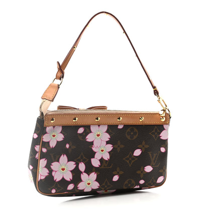 Louis Vuitton Monogram Cherry Blossom Pochette Accessories Brown 3 of 9