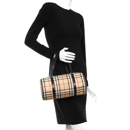 Burberry House Check London Satchel Black 2 of 11