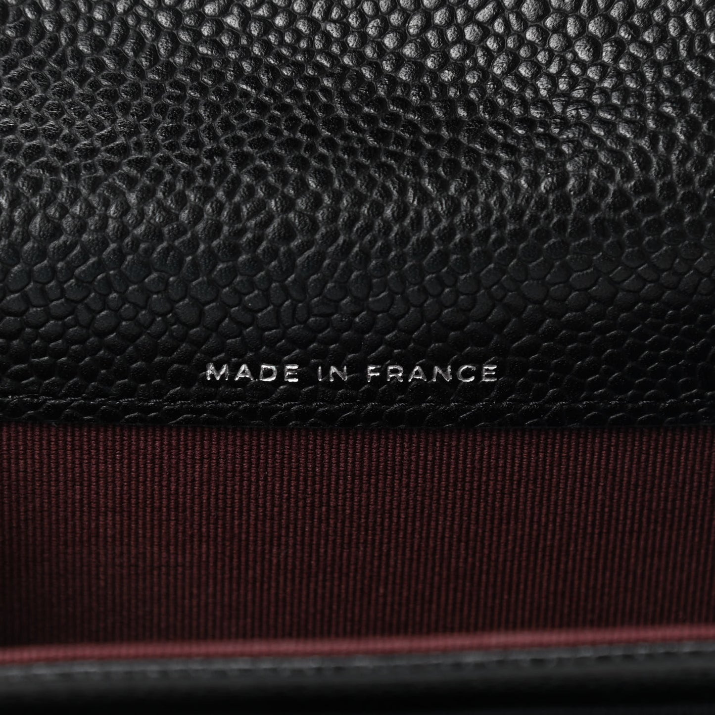 Caviar Quilted Flap Card Holder Black