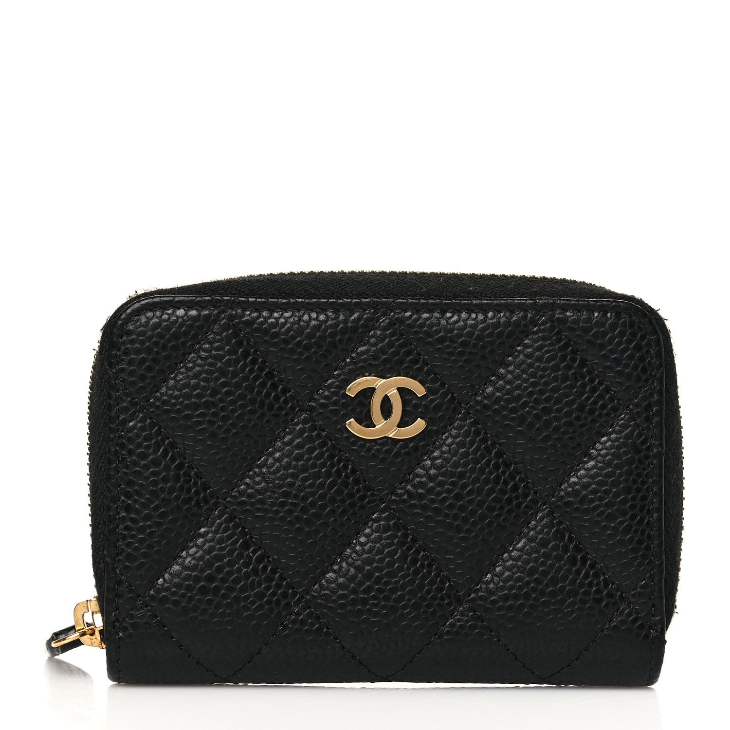 Chanel Caviar Quilted Classic Zipped Coin Purse Black 1 of 8