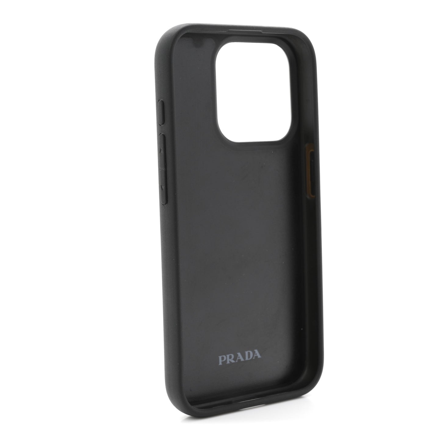 Saffiano iPhone 15 Pro Case Black