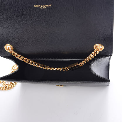 Saint Laurent Grain De Poudre Small Monogram Kate Satchel Black 5 of 8