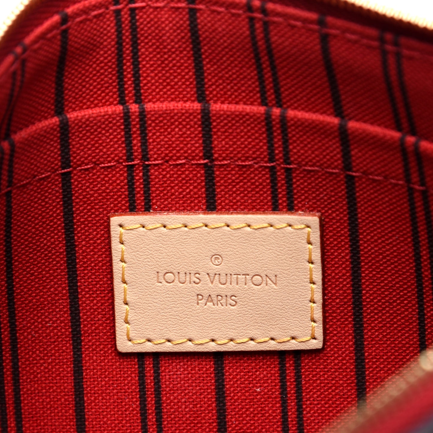 Monogram Neverfull MM GM Pochette Cherry