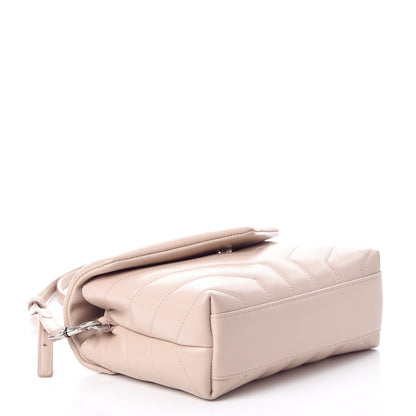 Saint Laurent Calfskin Y Quilted Monogram Toy Loulou Crossbody Bag Marble Pink 4 of 7