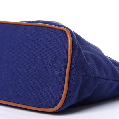 Hermes Cotton Canvas Bolide Travel Cosmetic Pouch 9 of 10