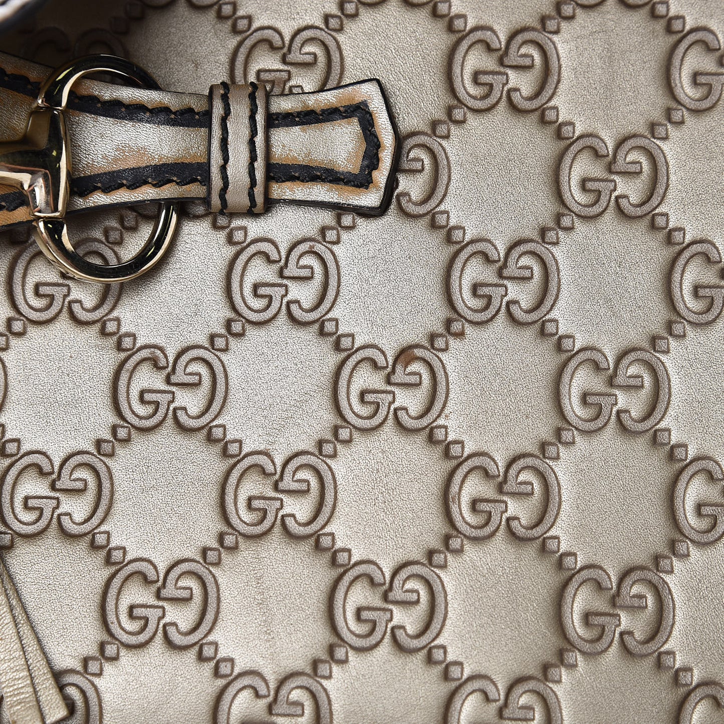 GG Shine Guccissima Medium Emily Chain Shoulder Bag Gold
