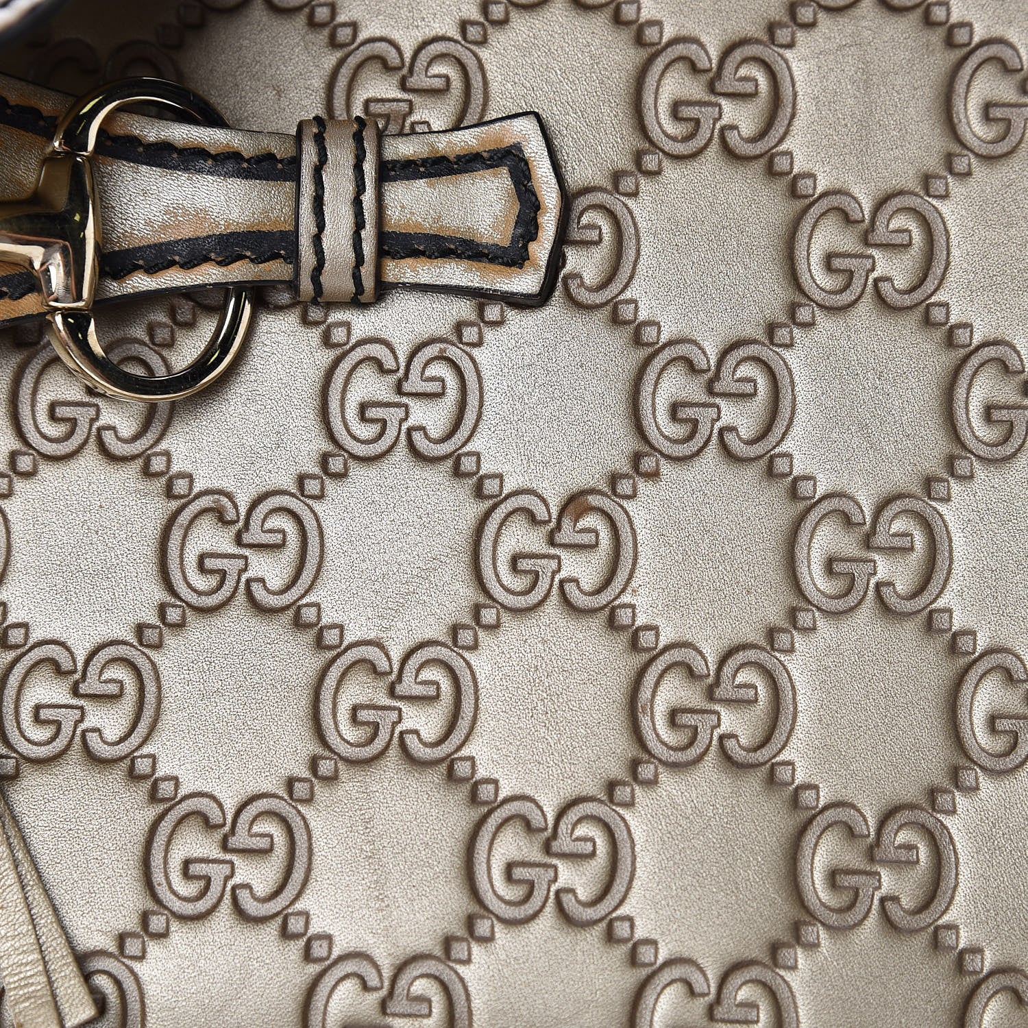 Gucci GG Shine Guccissima Medium Emily Chain Shoulder Bag Gold 18 of 19