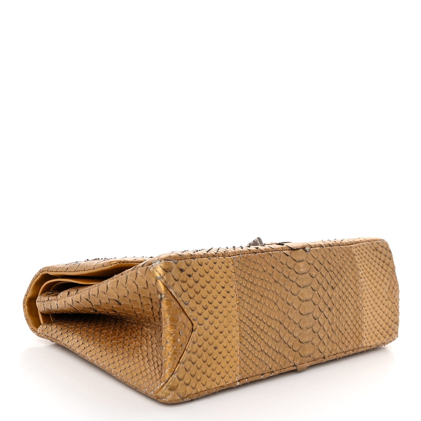 Metallic Snakeskin 2.55 Reissue 226 Flap Gold