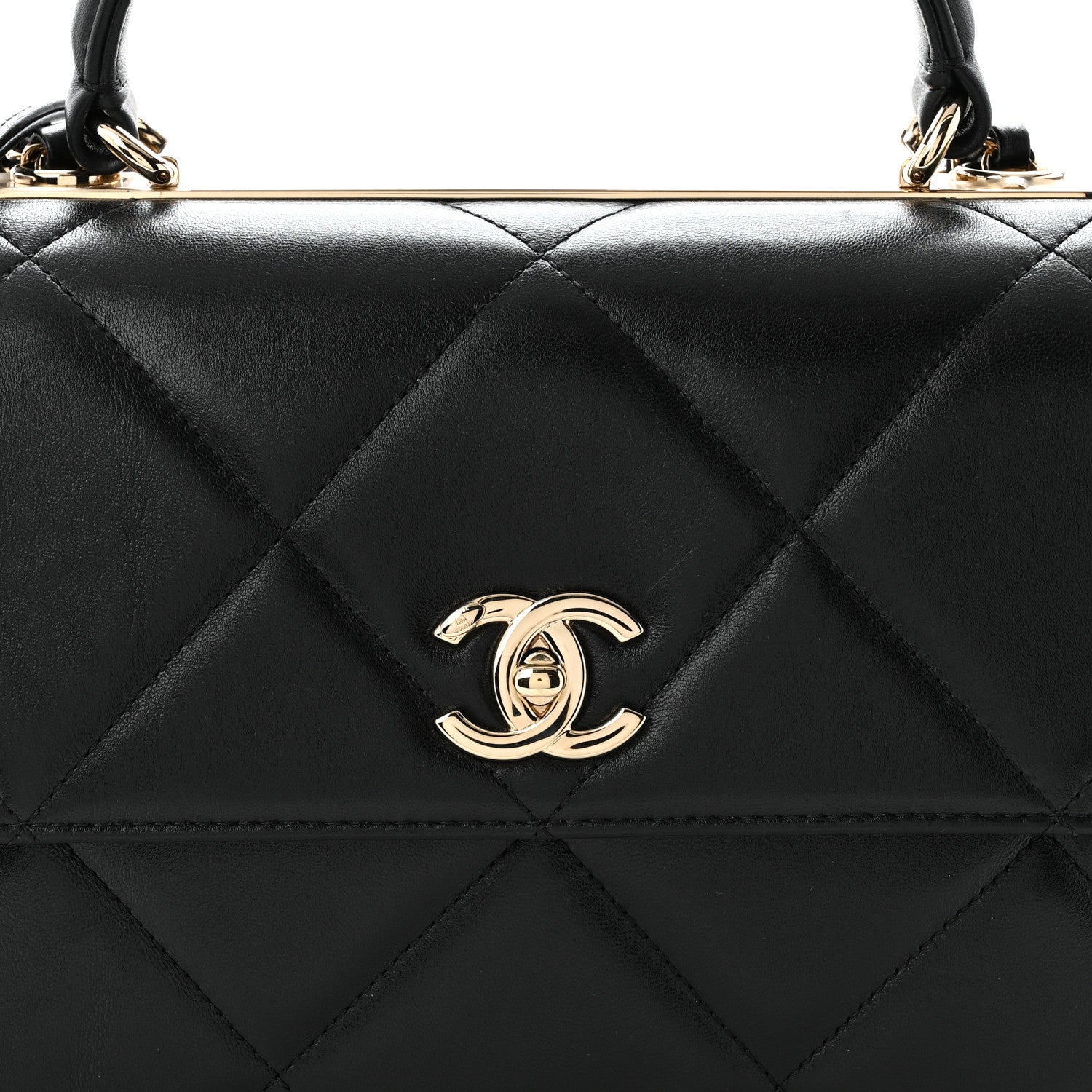 Chanel Lambskin Quilted Medium Trendy CC Flap Dual Handle Bag Black 8 of 10