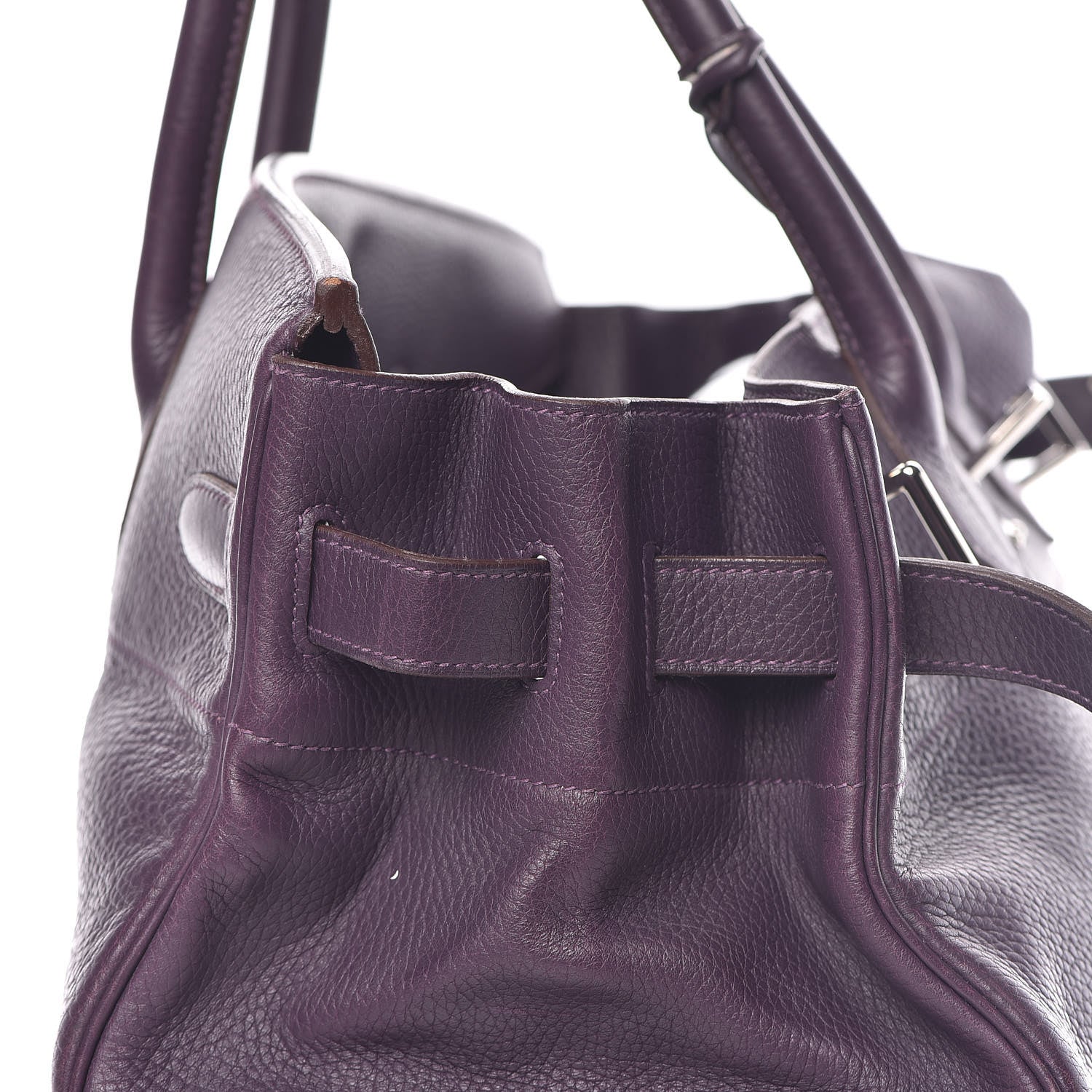 Hermes Taurillon Clemence JPG Birkin 42 Raisin 20 of 56