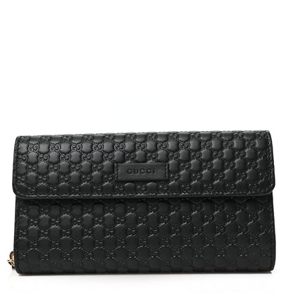 Gucci Soft Microguccissima Continental Zip Wallet Black 1 of 7