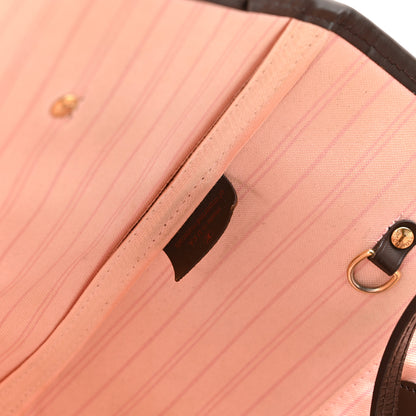 Louis Vuitton Damier Ebene Neo Neverfull MM Rose Ballerine 7 of 10