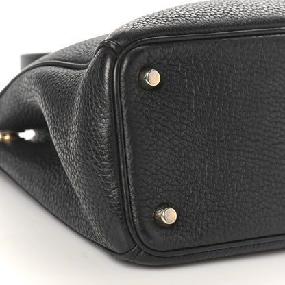 Christian Dior Bullcalf Small Diorissimo Tote Black Rose Indien 8 of 9