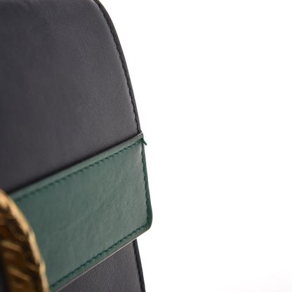 Gucci Moon Calfskin Bamboo Web Medium Dionysus Top Handle Bag Blue Emerald Hibiscus Red 9 of 12