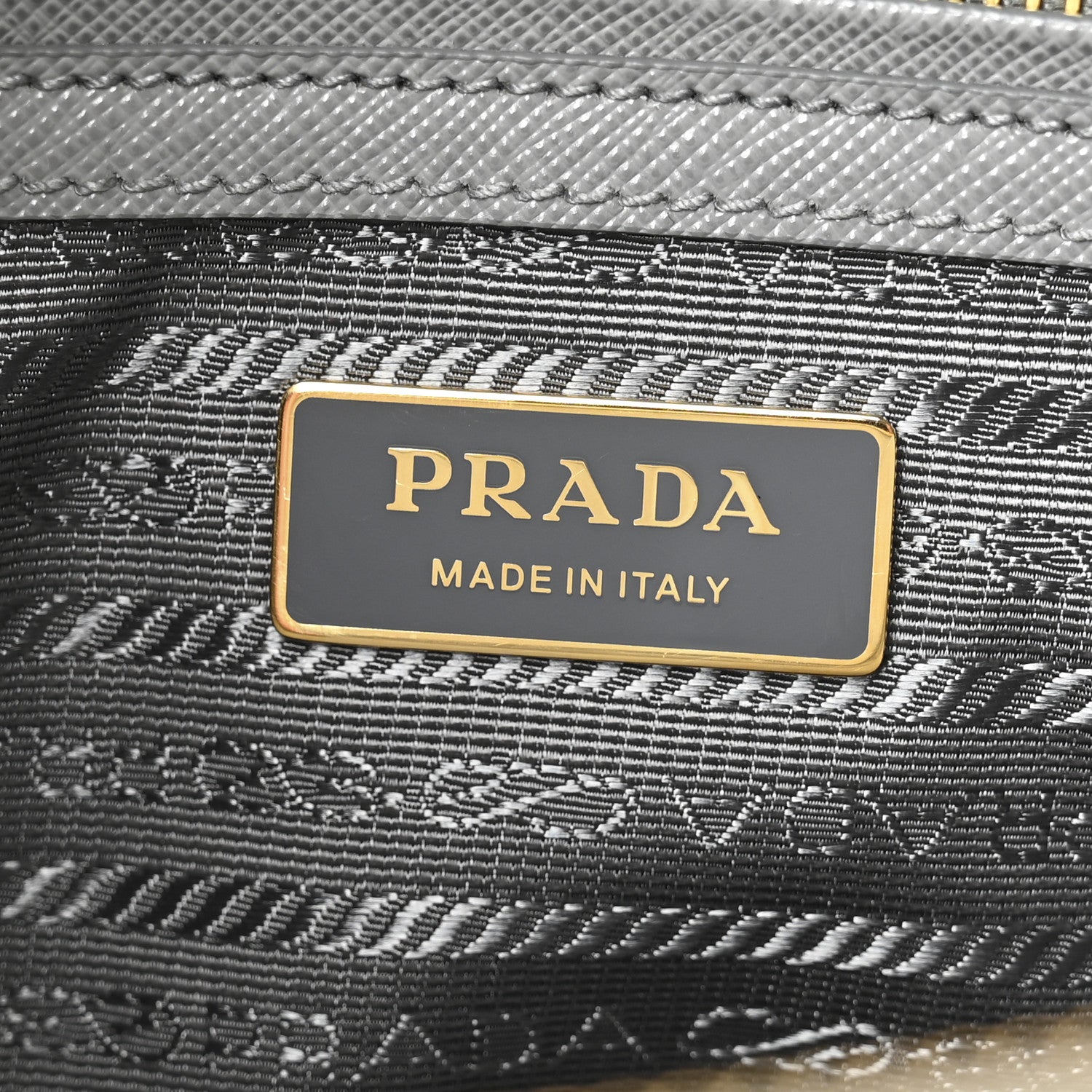 Prada Saffiano Medium Galleria Double Zip Tote Marmo 6 of 10