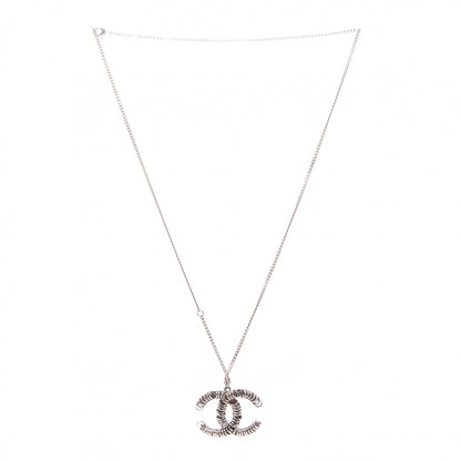 Chanel Metal CC Necklace Silver 3 of 7