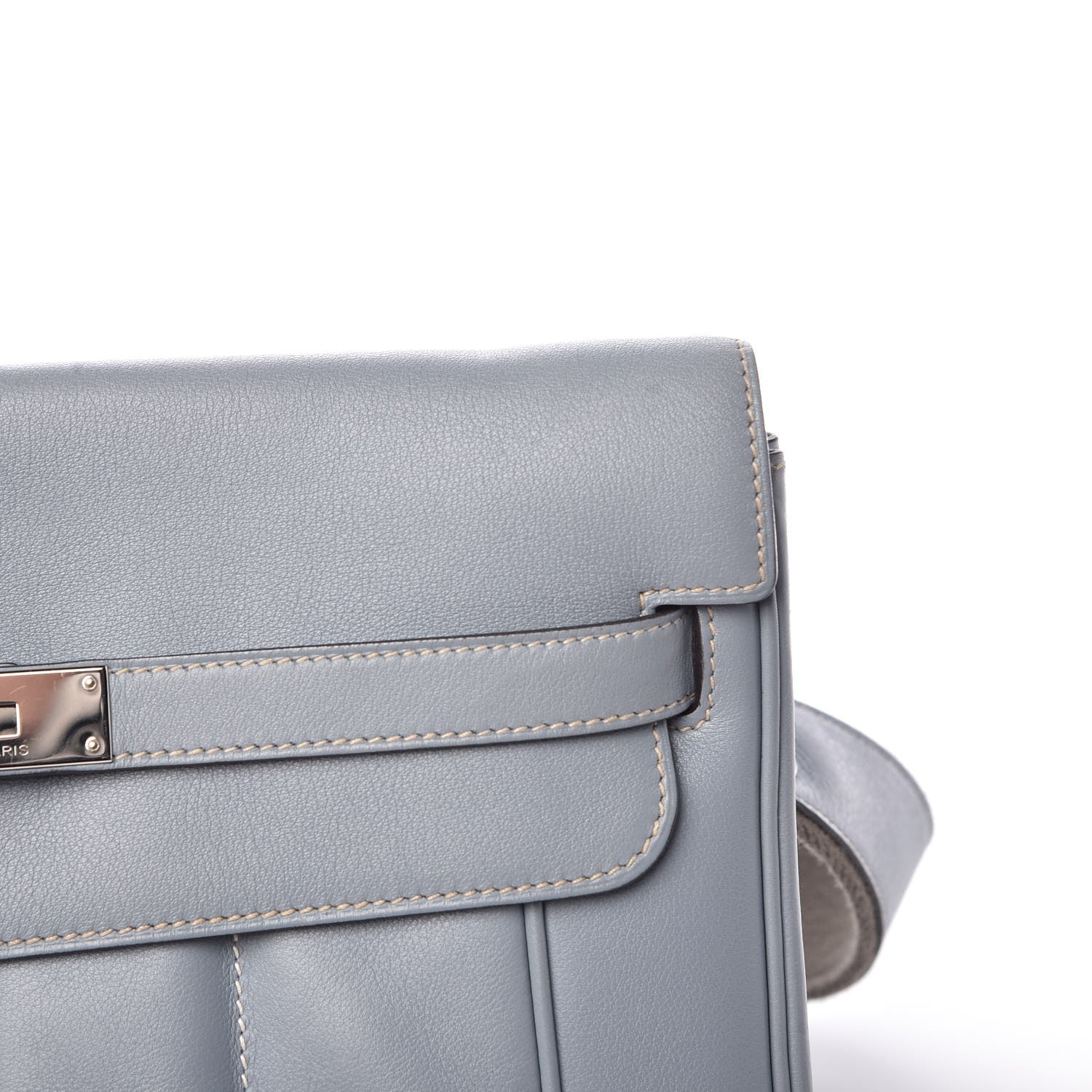 Hermes Veau Swift Sac Berline 28 Bleu Lin 9 of 9