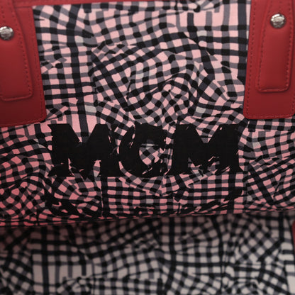 MCM Visetos Medium Liz Reversible Shopper Tote Ruby Red 10 of 15