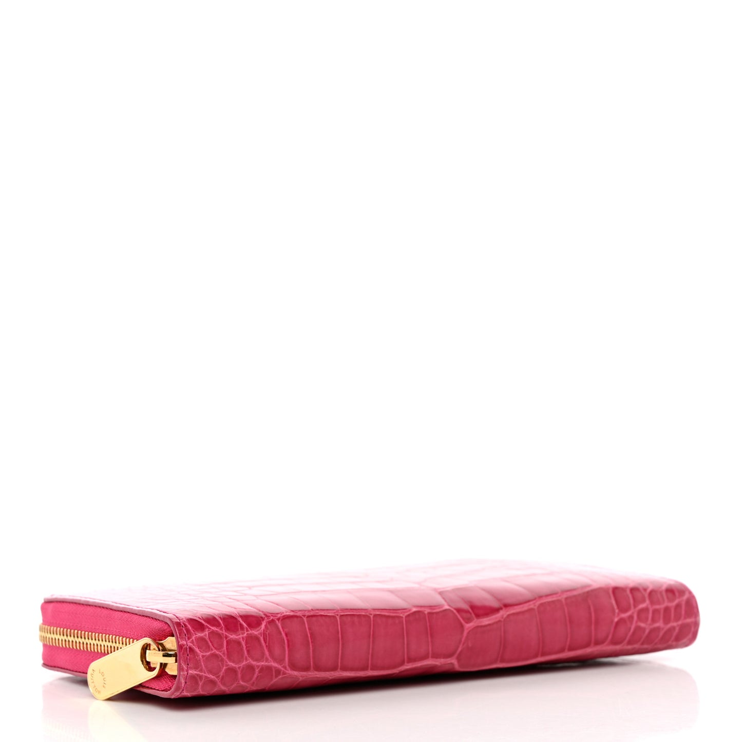 Crocodile Zippy Wallet Fuchsia