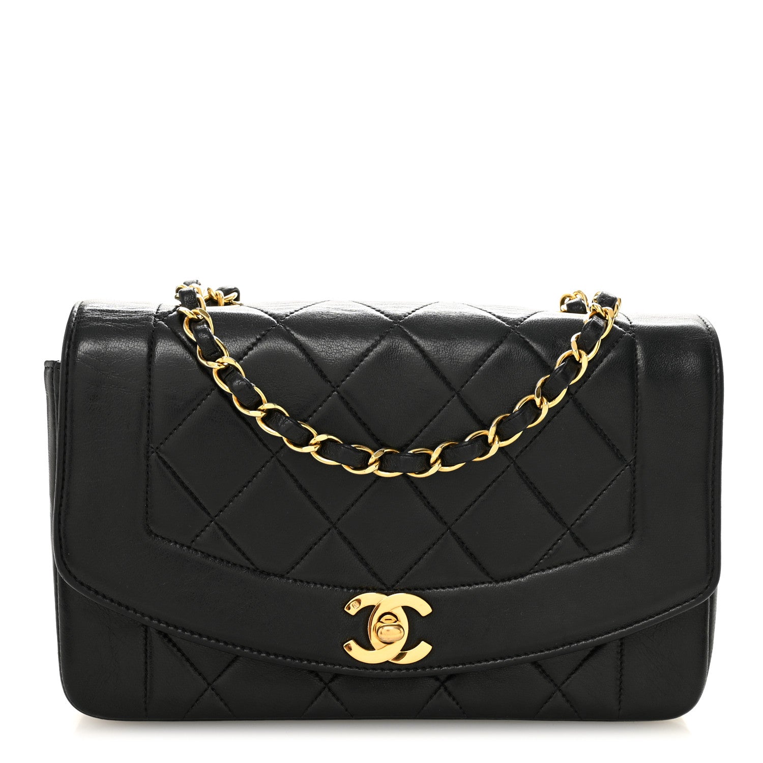Chanel Lambskin Quilted Small Single Flap Black 1 of 11