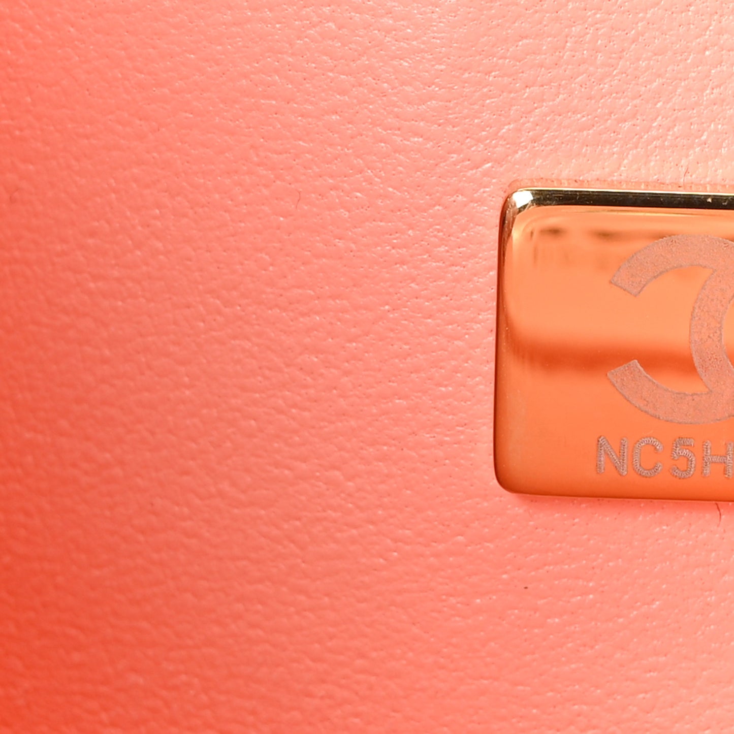 Lambskin Quilted Small Double Flap Light Orange