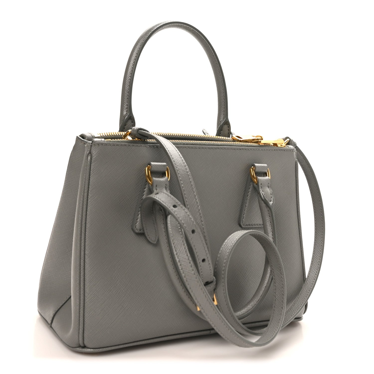 Prada Saffiano Lux Small Galleria Double Zip Tote Nube 1836954