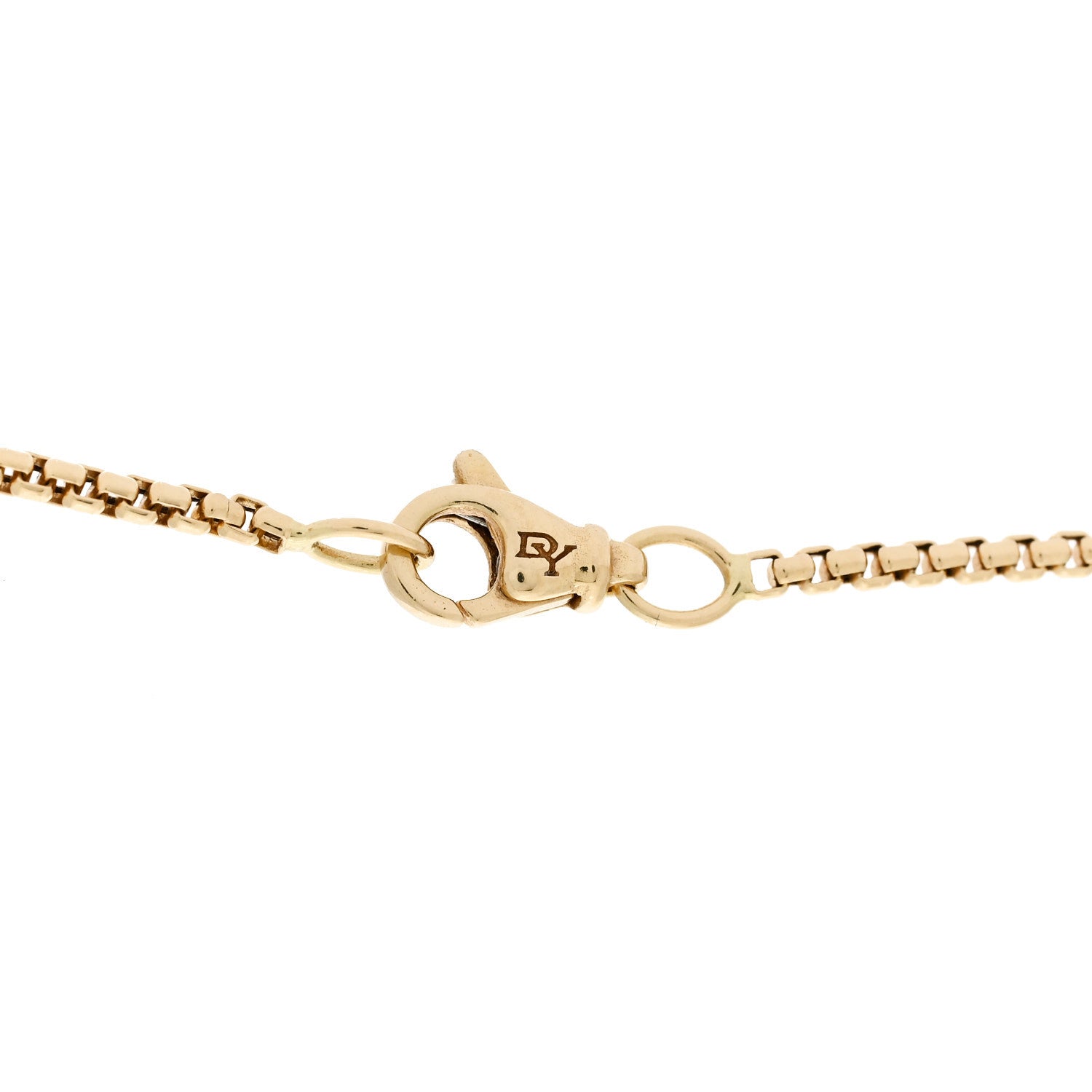 David Yurman 18K Yellow Gold 1.7mm Box Chain Necklace 22" 4 of 5
