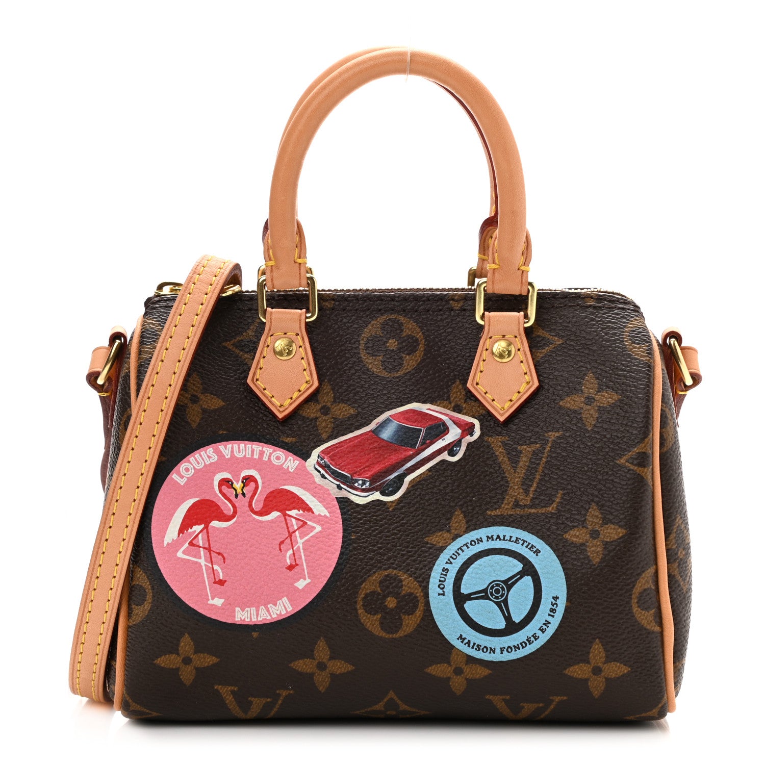 Louis Vuitton Monogram World Tour Nano Speedy 1 of 10