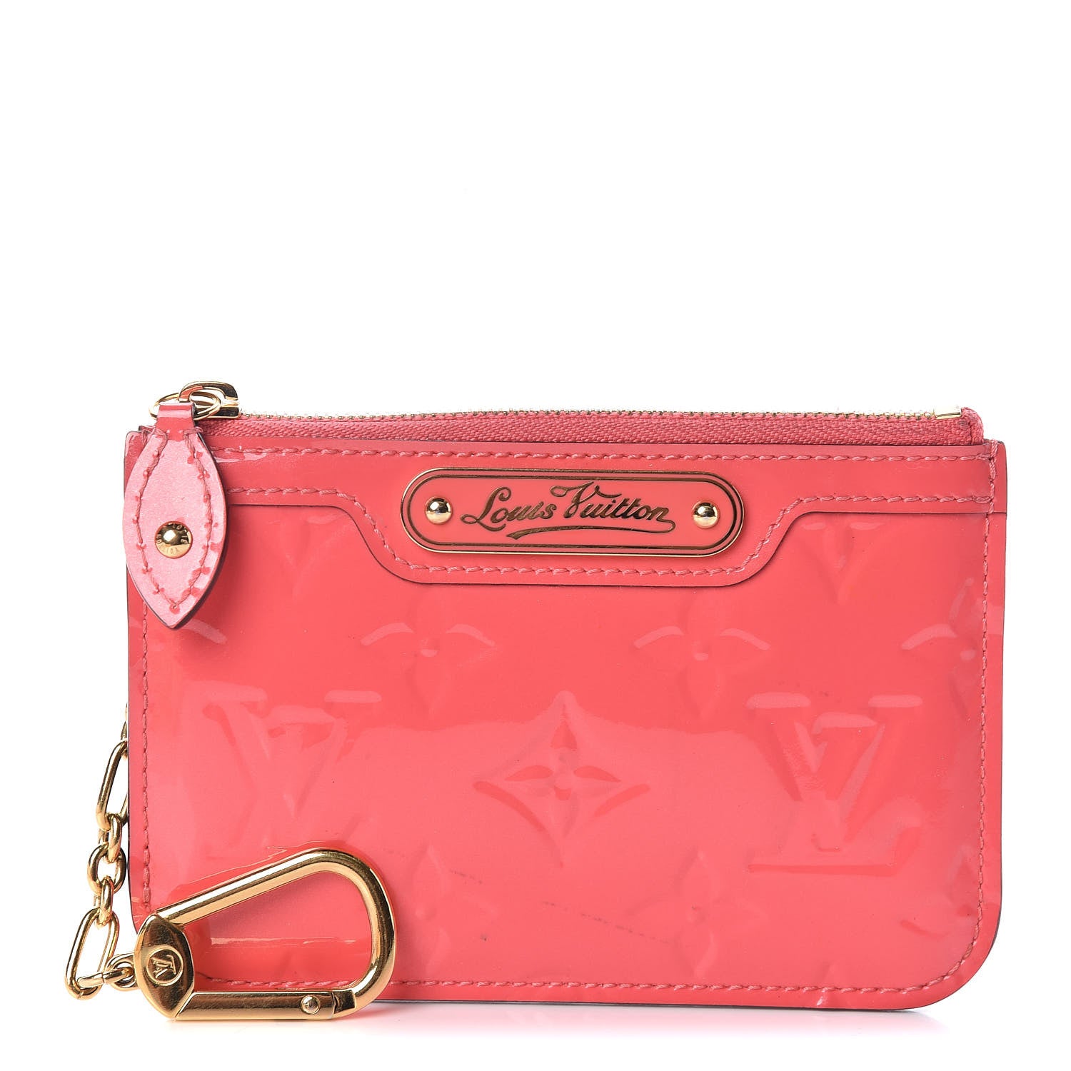 Louis Vuitton Vernis Key Pouch Rose Litchi 1 of 6