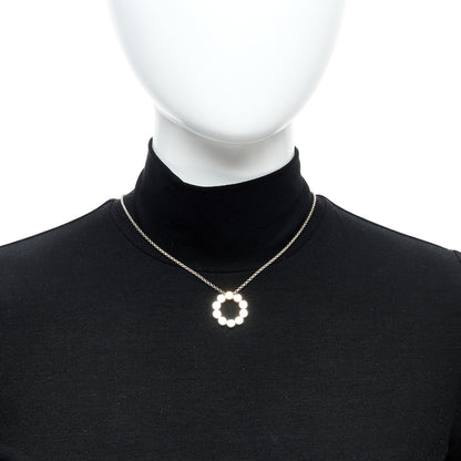 John Hardy Sterling Silver 18K White Yellow Gold Circle Dot Pendant Necklace 2 of 5