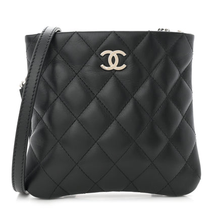 Chanel Lambskin Quilted Crossbody Bag Black 1 of 11