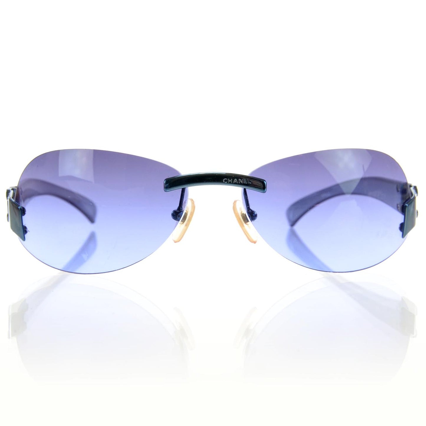 Frameless CC Logo Sunglasses 4037 Purple