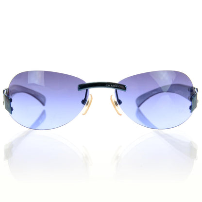 Chanel Frameless CC Logo Sunglasses 4037 Purple 2 of 5