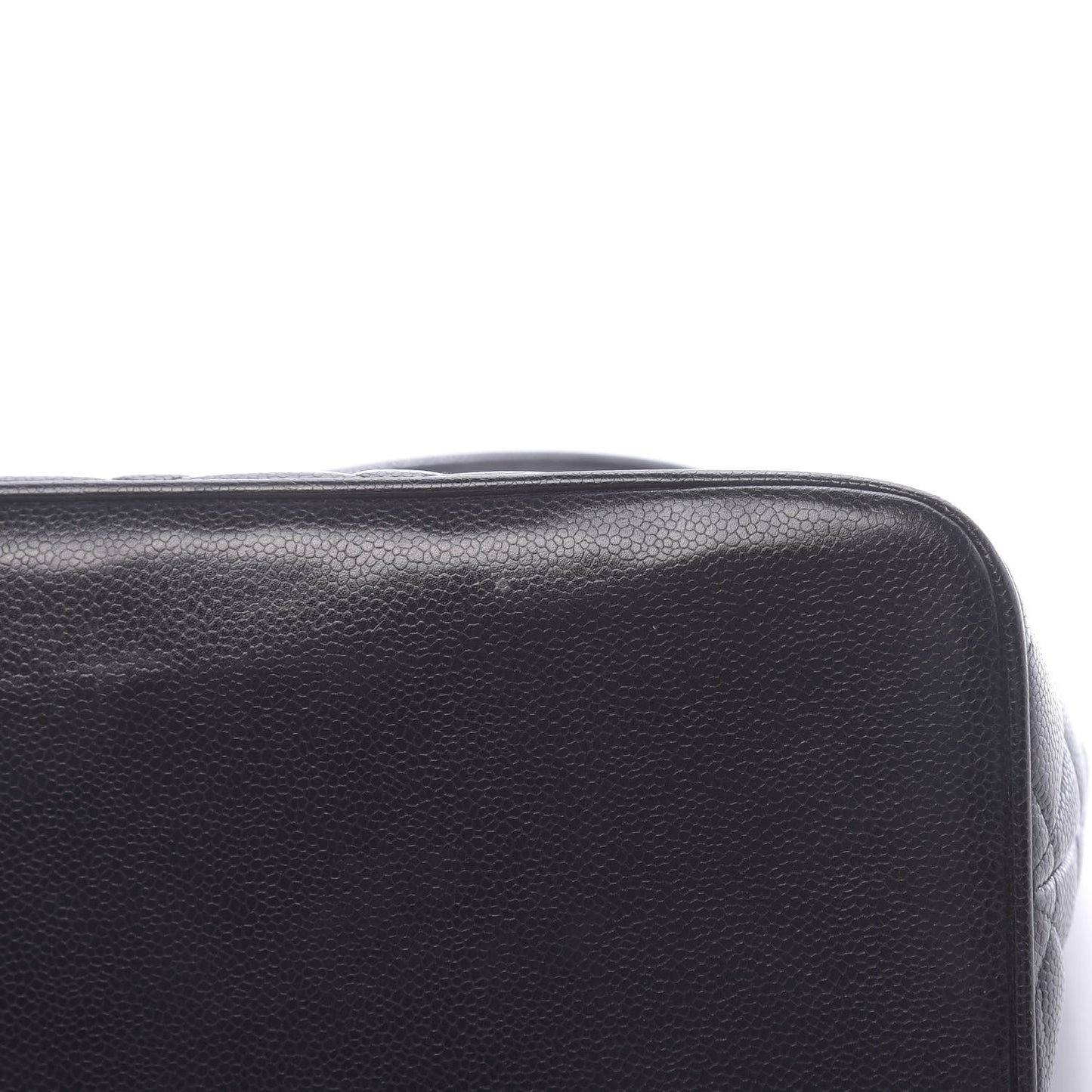 Caviar Quilted Medallion Tote Black