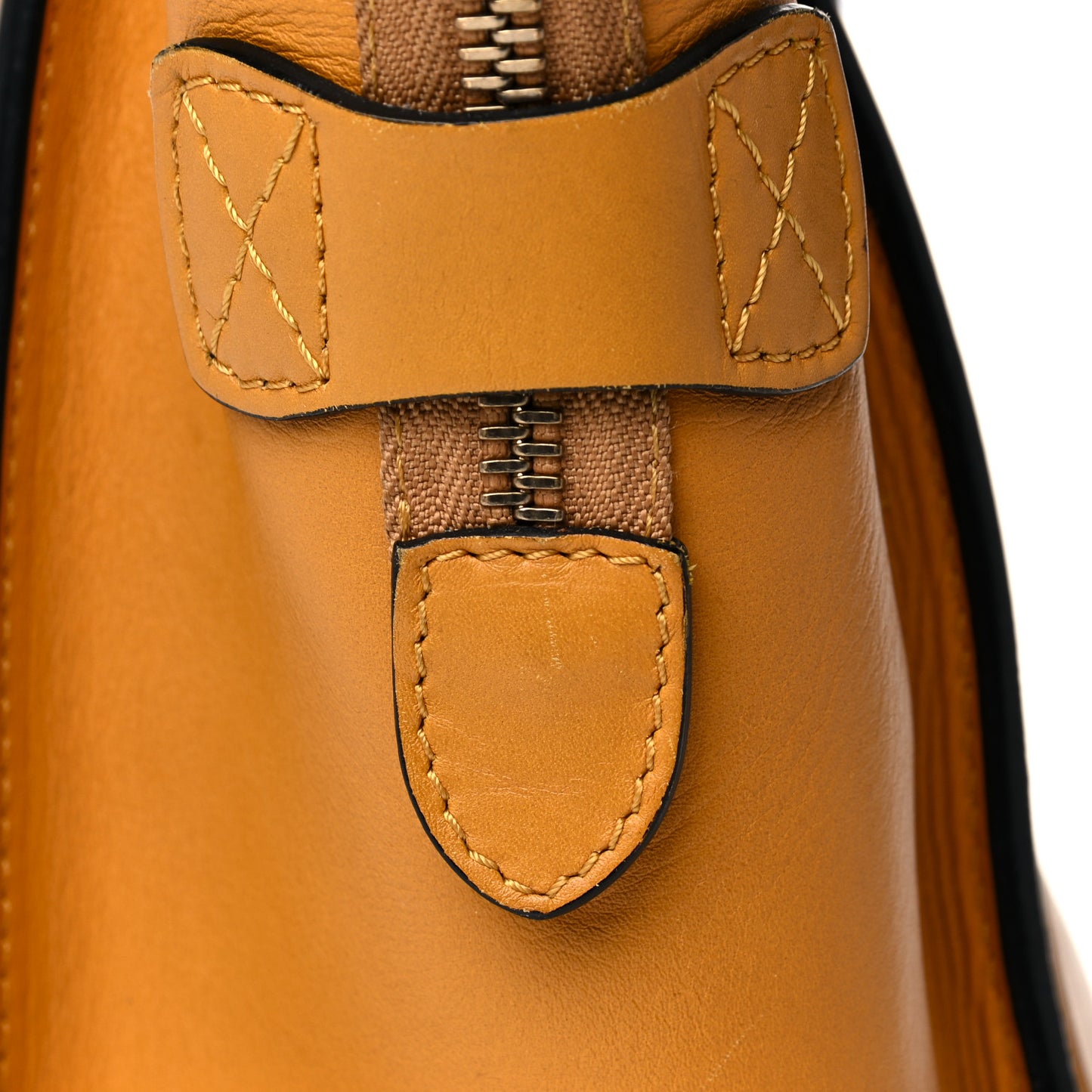 Smooth Calfskin Micro Luggage Amber