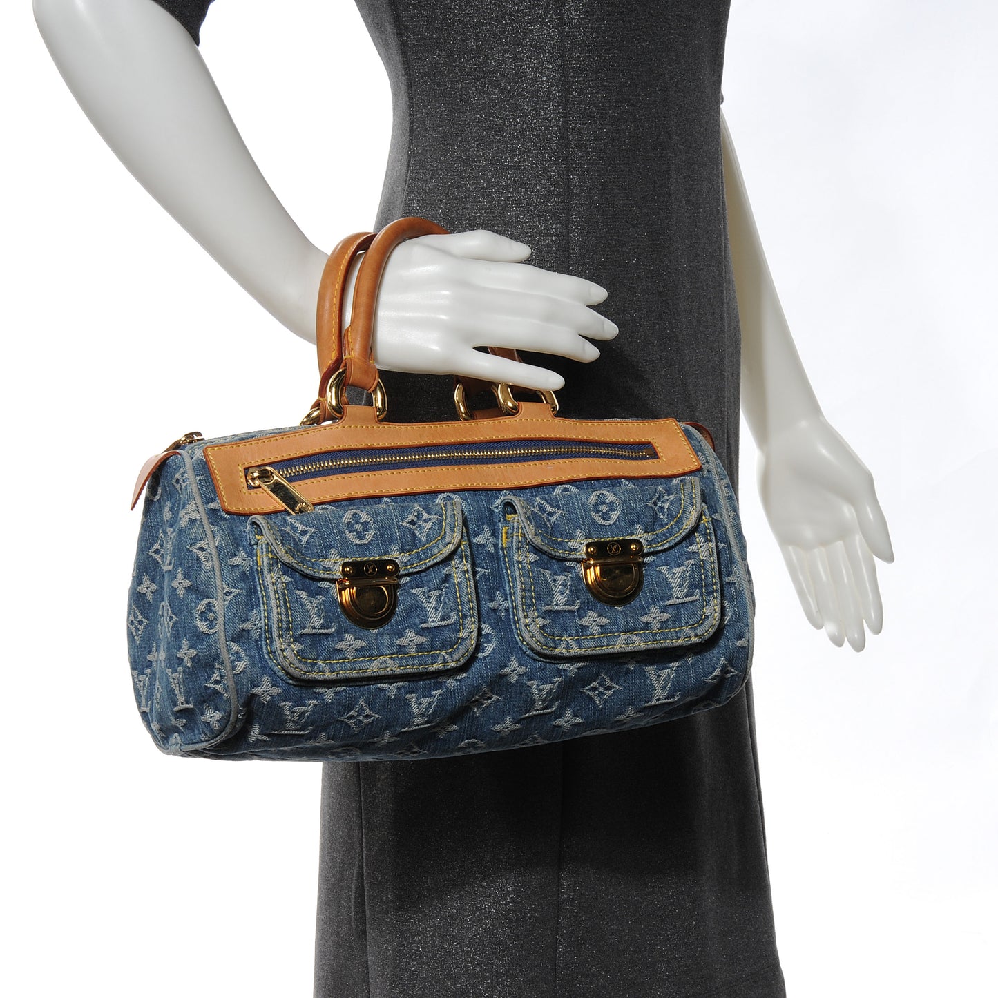 Monogram Denim Neo Speedy Blue