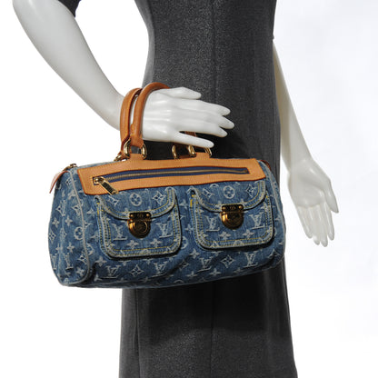 Louis Vuitton Monogram Denim Neo Speedy Blue 2 of 7