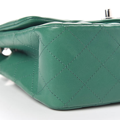 Chanel Lambskin Quilted Mini Square Flap Green 8 of 9