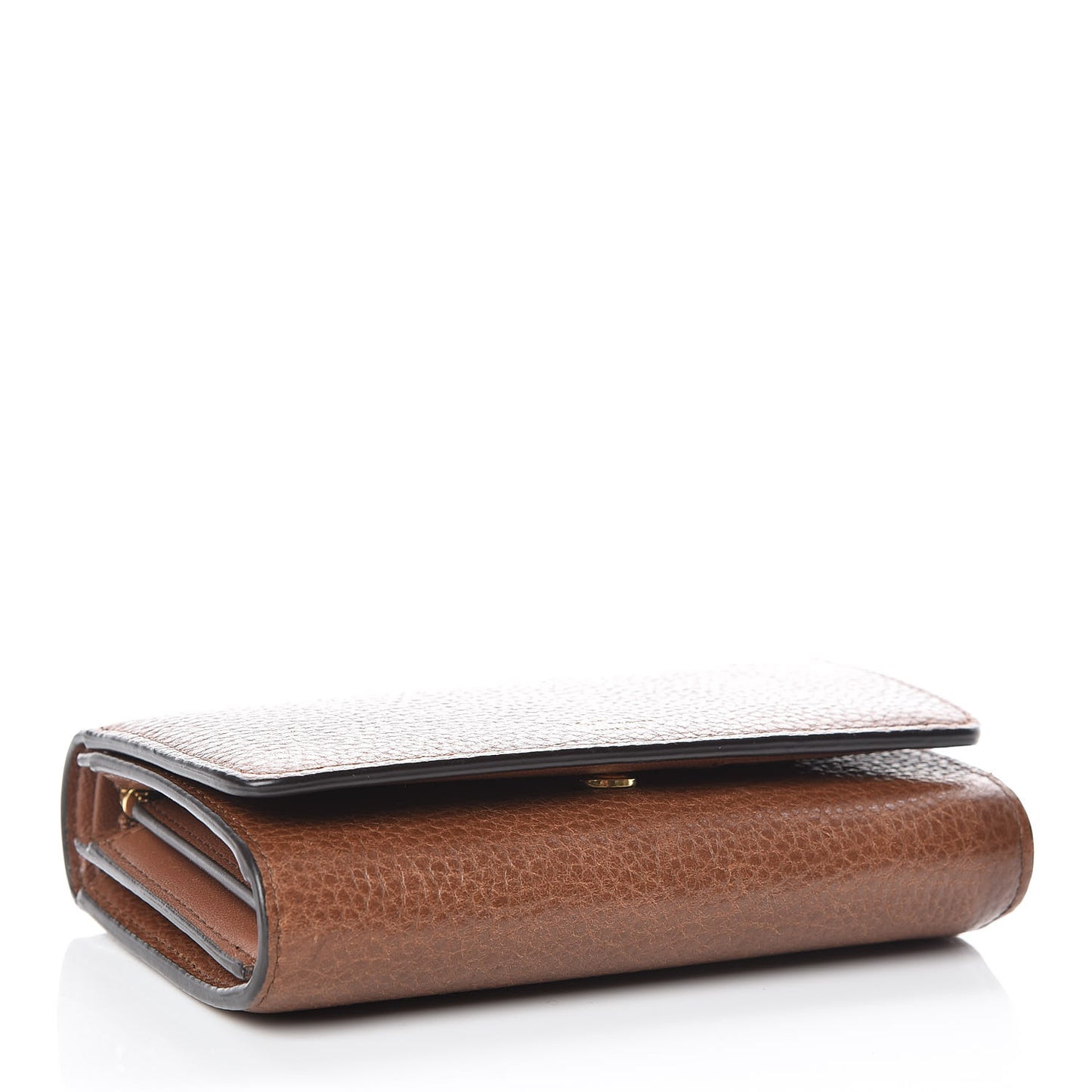 Grain Vegetable Tanned Calfskin Medium Continental Wallet Oak