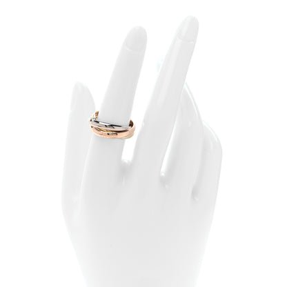 Cartier 18K Pink Yellow White Gold Classic Trinity Ring 56 7.5 2 of 5