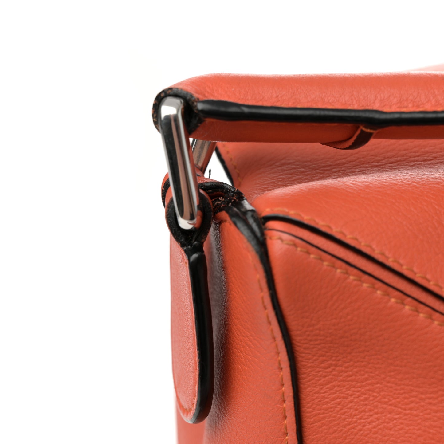 Calfskin Small Puzzle Bag Coral