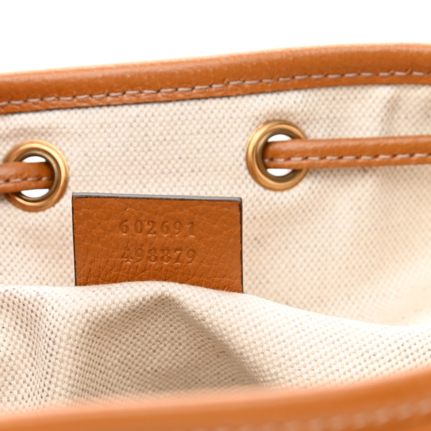 X DISNEY Mini Vintage GG Supreme Monogram Bucket Bag Beige Vintage Sun Oil