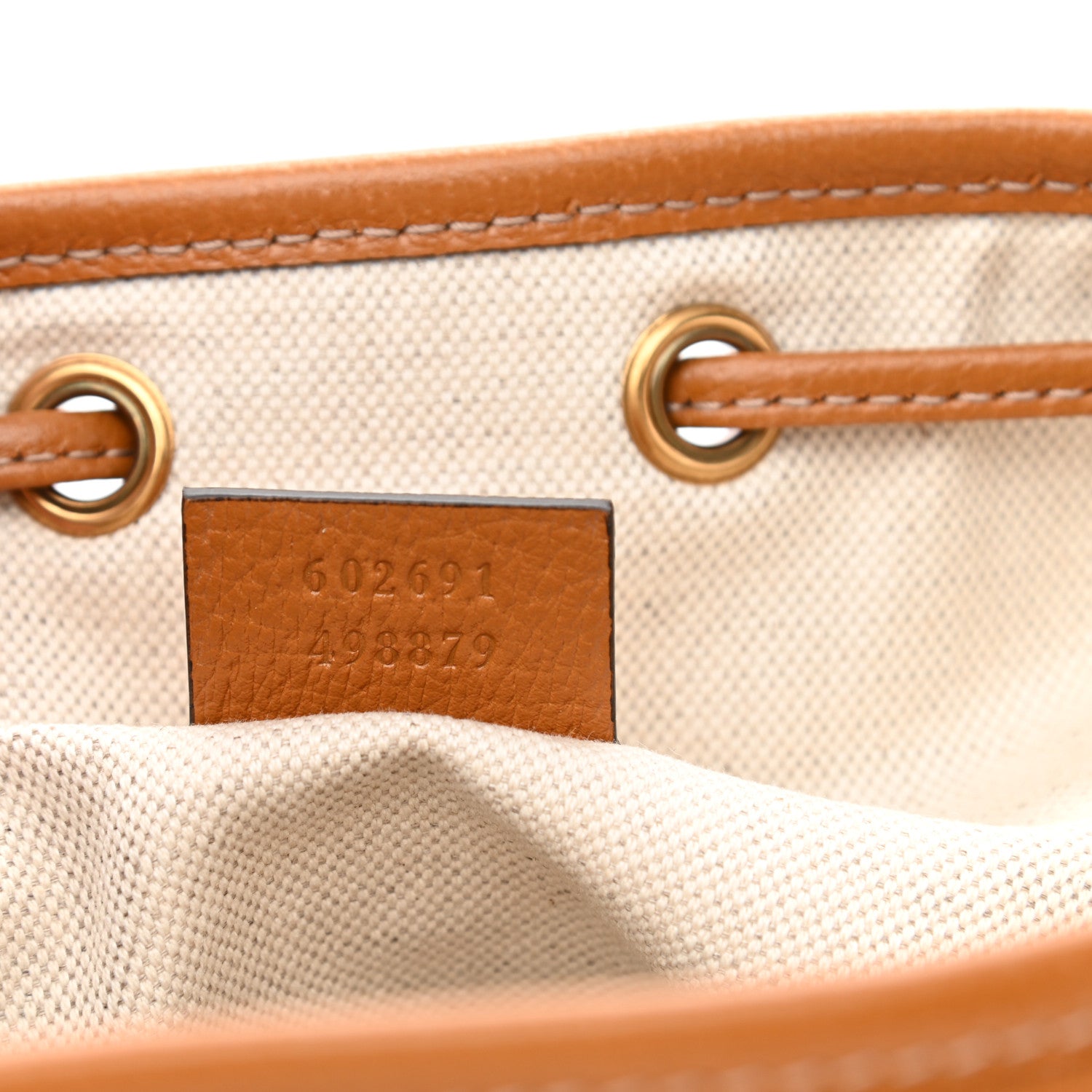 Gucci X DISNEY Mini Vintage GG Supreme Monogram Bucket Bag Beige Vintage Sun Oil 7 of 8