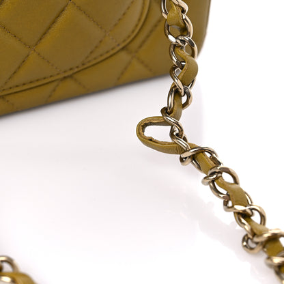 Chanel Lambskin Quilted Mini Rectangular Flap Green 10 of 11