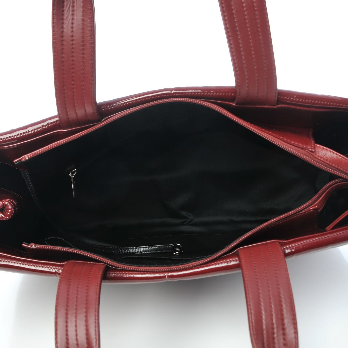 Vinyl Coco Ming Grand Shopping Tote Burgundy
