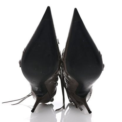 Balenciaga Agneau Arena Cagole 90mm Ankle Boots 39 Cold Brown 6 of 9